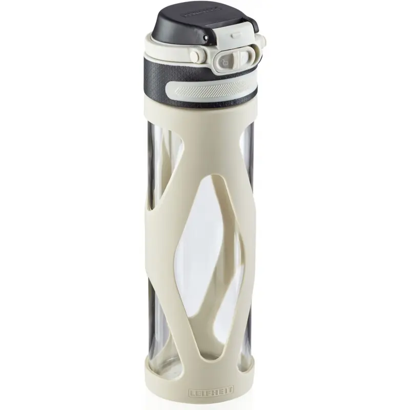 LEIFHEIT Flip Glasflasche 600 ml Silber 03255 Echt
